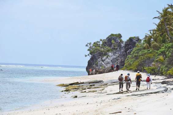 L’île accueille ses  premiers randonneurs