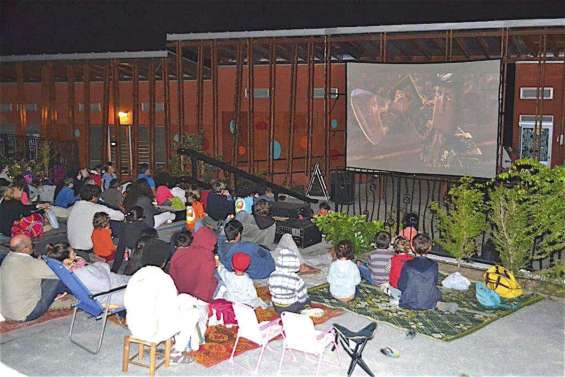 Une séance de cinéma  pour la bonne cause à Bwadouvalan