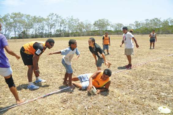 Un premier tournoi de touch rugby