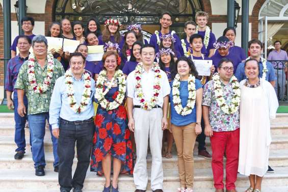Vingt élèves polynésiens iront se former en Chine