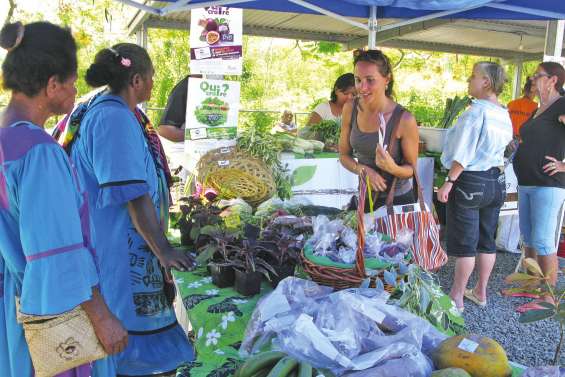 Vif succès du premier marché bio 