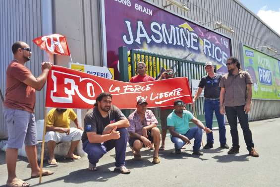 FO en grève à la rizerie Saint-Vincent
