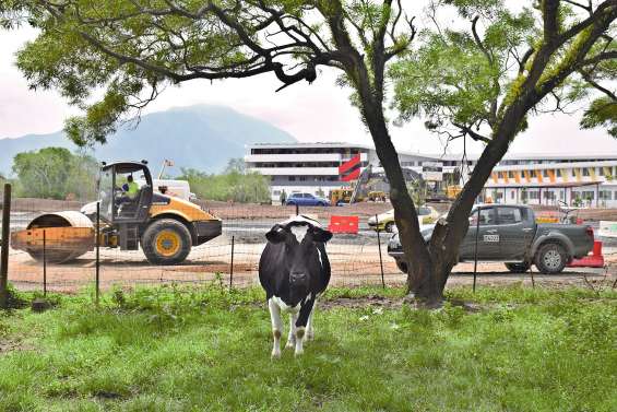 Les travaux du giratoire reprennent en accéléré