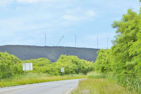 Une éolienne au  penchant inhabituel