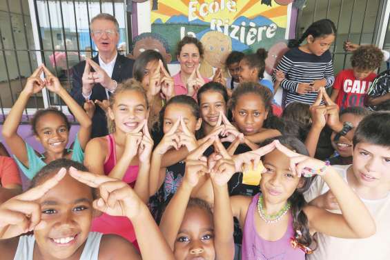 Les élèves de La Rizière, supporters de Paris 2024