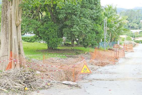 Des travaux d’assainissement rue Beethoven, à Yahoué