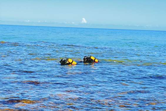 Une plongée de repérage des stocks de munitions au Vallon-Dore