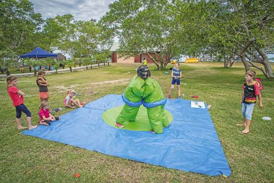 Les plus jeunes se sont donné à fond sur la Trans Kids à Bourail