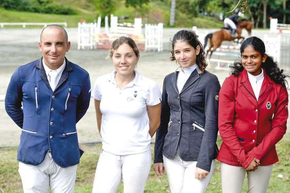 La team Etrier sur  le podium outre-mer