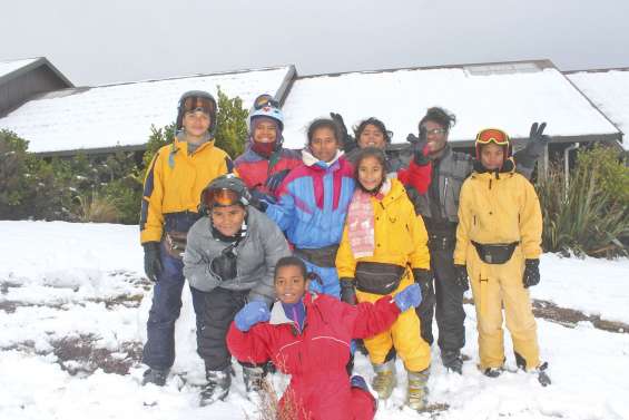 La solidarité leur a permis  de découvrir la neige