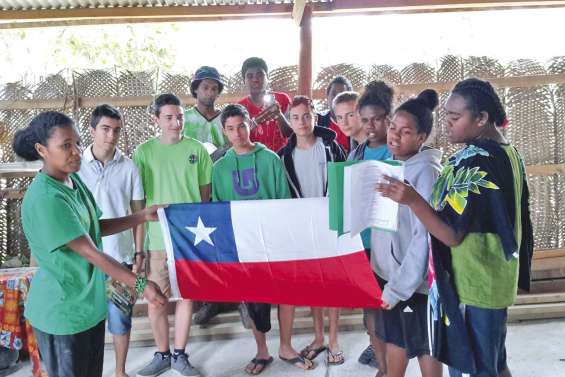 Trois jeunes Chiliens invités à découvrir Lifou