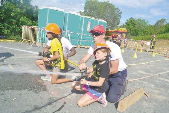 Avant l’effort, les familles étaient déjà dans les starting-blocks