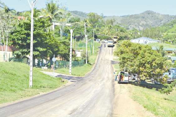 Les routes communales en travaux