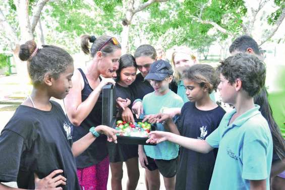 Les jeunes sportifs se sont lancés dans une chasse aux œufs