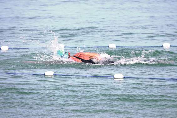 Théo plus fort que  les autres en eau libre
