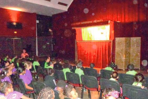 Le margouillat a  enchanté les enfants