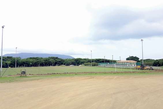 Le terrain du stade  municipal en travaux