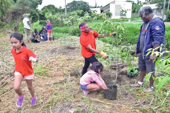 Un petit coup de pelle pour les jeunes,  un grand pas pour la Yahoué