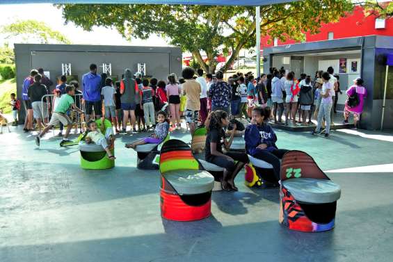 Le land art s’invite au skate parc de Koutio