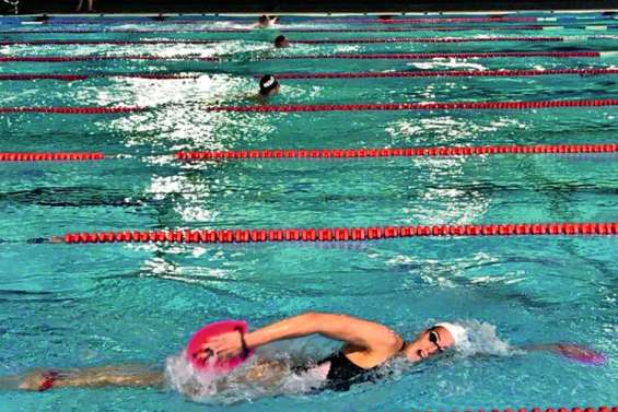 Lara Grangeon dans les starting-blocks