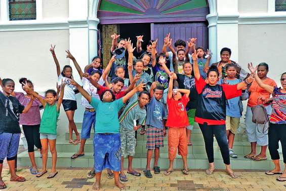 Les enfants de la catéchèse profitent des vacances