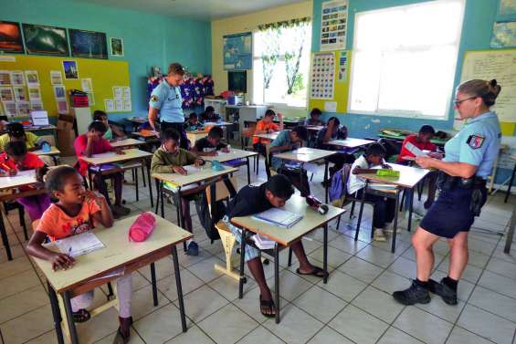 Les enfants ont passé  leur permis piéton