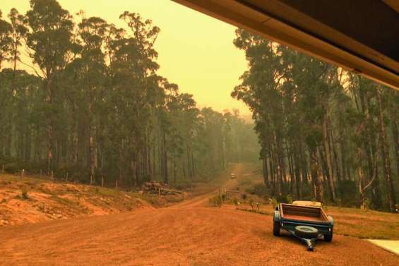 De violents incendies ravagent la Tasmanie