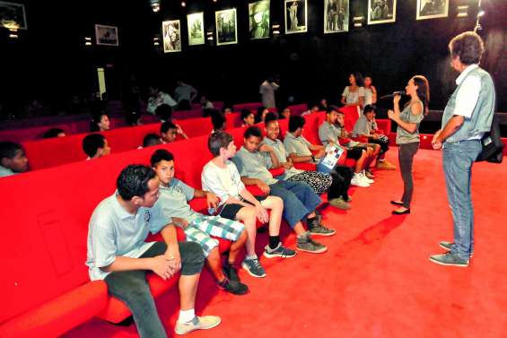 Les collégiens découvrent des courts-métrages locaux