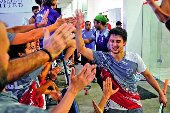 Au squash, ça déroule