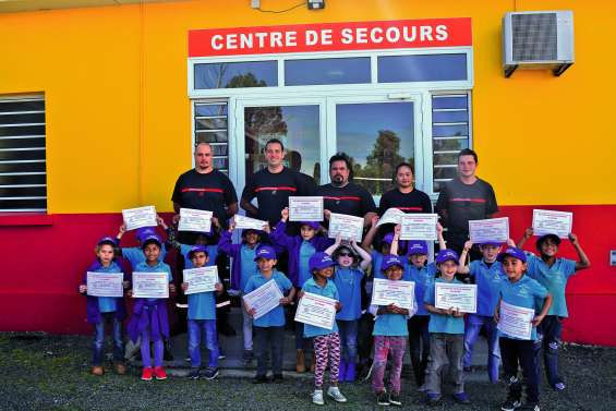 Les enfants de l’école Odile-Forest ont découvert l’univers des pompiers