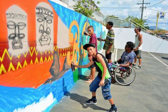 Le parking de l’OPT a pris des couleurs