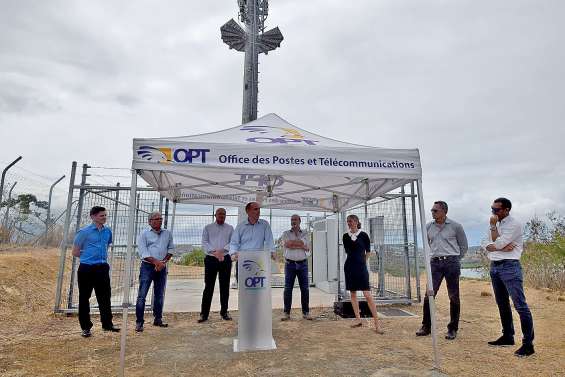 Le premier site mobile 4G+ du Grand Nouméa inauguré à Koutio