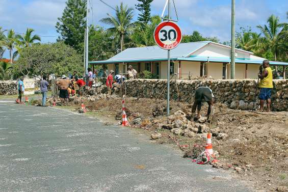 Réfection du muret de l’annexe de la mairie