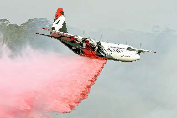 Les enquêteurs sur le site du crash qui a tué trois pompiers américains
