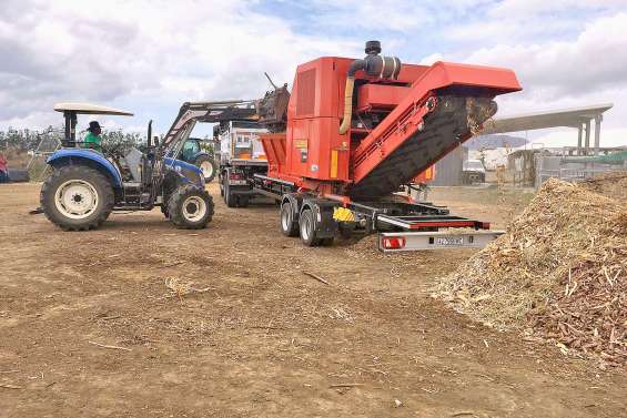 Un an de déchets verts broyés en une matinée