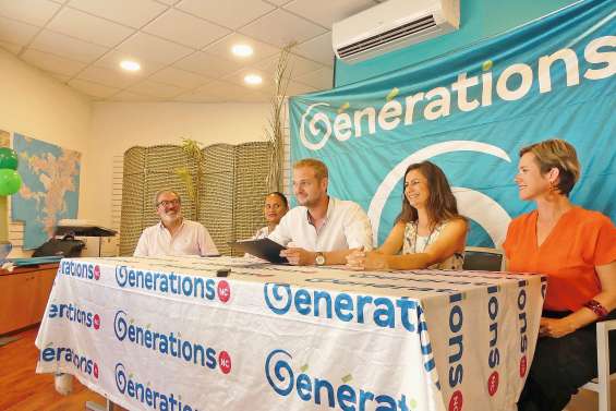 Les listes de Générations NC et celles qui en ont le soutien