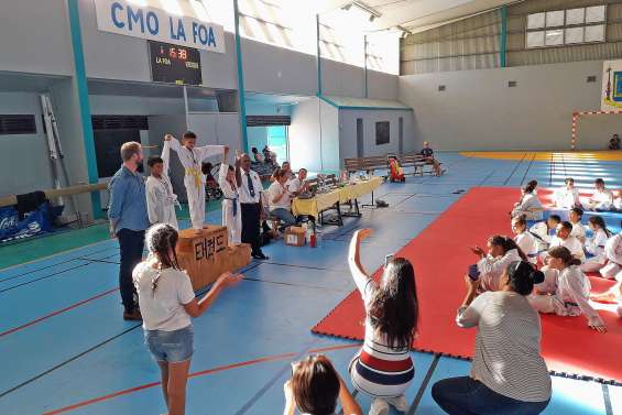 Une compétition de taekwondo s’est déroulée au village