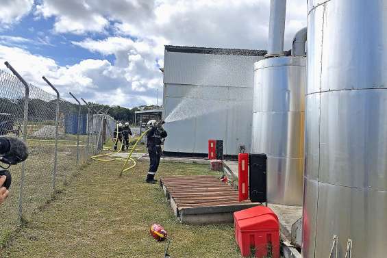 Exercice incendie à la centrale électrique