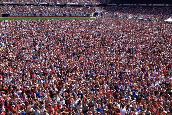 Photo : les supporters US en folie