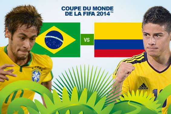 Brésil-Colombie : 1-0 (MT)