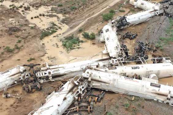 Un train déraille avec 800 000 litres d'acide