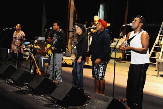 Les « Marécains » sur scène