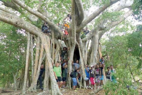 Les collégiens prennent du bon temps à Poé