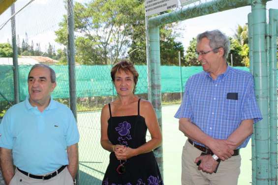 Visite présidentielle au Tennis club
