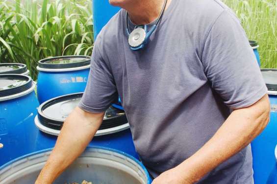 L'engrais monte d'un thon