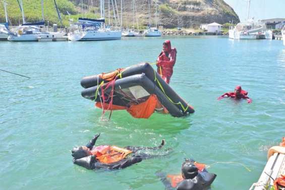 De futurs patrons de  remorqueur en formation