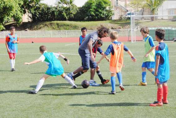 A l'entraînement  avec Christian