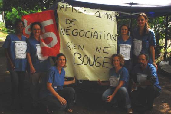 Les blouses bleues ont fait grève