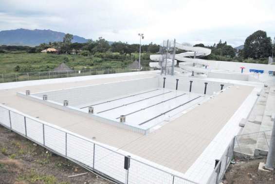 De l'eau sous les toboggans