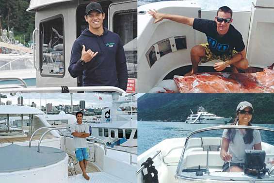 Ils travaillent sur des yachts